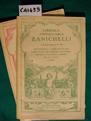 Libreria Antiquaria Zanichelli - Cataloghi (1934)