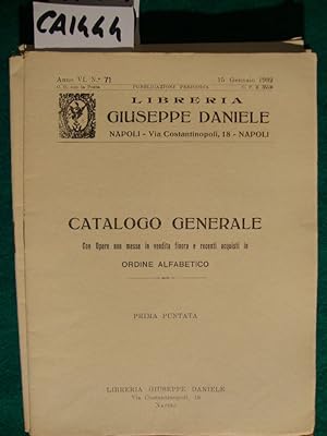 Libreria Antiquaria Giuseppe Daniele - Cataloghi (1932)