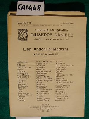 Libreria Antiquaria Giuseppe Daniele - Cataloghi (1935)