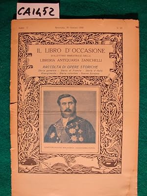 Libreria Antiquaria Zanichelli - Bollettino Bimestrale (1930)
