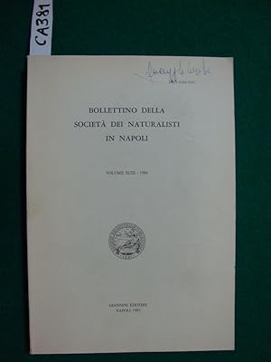 Bollettino della società dei naturalisti in Napoli - (Società Naturalisti in Napoli) (periodico)