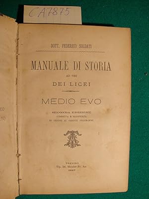 Manuale di storia ad uso dei licei (Medioevo) - Novelle di Giovanni Boccaccio commentate ad uso d...