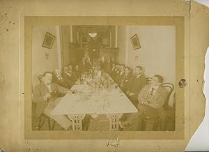 Men's Dinner Occasion by J.J. Dwyer in Kalgoorlie Western Australia, albumen photograph
