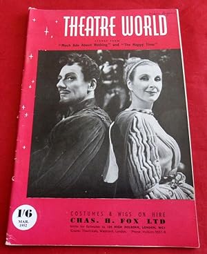 Theatre World. March 1952. John Gielgud & Diana Wynyard cover.
