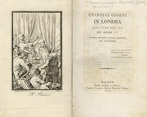 Quindici giorni in Londra alla fine del 1815 del Signor ***. (.L'Osteria, Il Caffè, Il Teatro, Le...