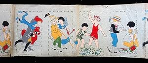 Crepe Paper Border - Images of Children at Work and Play