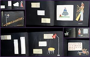 Cahier de Couture (Sewing Book) A School Girl Sample book accompanied by watercolor illustrations