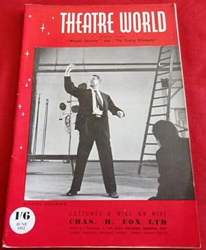 Theatre World. June 1952. Michael Redgrave in "Winter Journey" cover