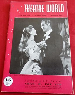 Theatre World. December 1952. Jean Carson & Bill O'Connor cover