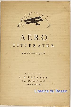 Aero Litteratur 1910-1923 Katalog over flyglitteratur 1910-1923