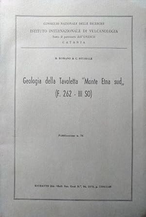 Geologia della Tavoletta "Monte Etna sud" (F. 262 -III SO).