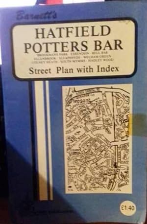Barnett's Hatfield Potter's Bar Street Plan with Index