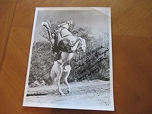 Original Photograph- Bob Livingston As "The Lone Ranger", Inscribed