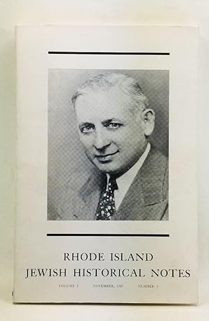 Rhode Island Jewish Historical Notes, Volume 5, Number 1 (November 1967)
