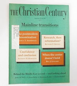 The Christian Century, Volume 110, Number 26, September 22-29, 1993