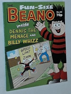 Fun-Size Beano No.62. Dennis the Menace's 'Cartie Boot Sale'; Billy Whizz in 'Go Slow'