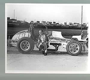 Eldora Speedway- #11 Karl Busson-B&W-8x10-Still