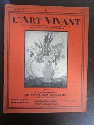 L Art Vivant. 1er Juin 1929. Revue bi-mensuelle. Les Nouvelles Litteraires. Le Salon des Tuileries.