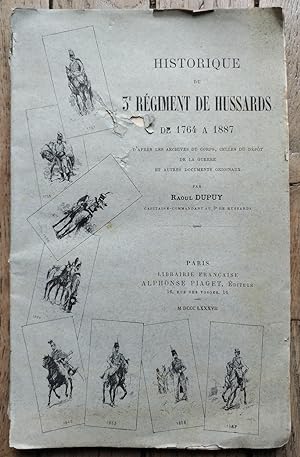 HISTORIQUE de 3° RÉGIMENT de HUSSARDS de 1764 à 1887