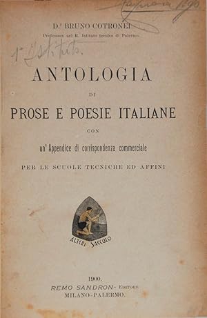 Antologia di Prose e Poesie italiane con un'Appendice di corrispondenza commerciale