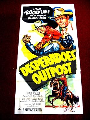 DESPERADOES' OUTPOST-1952-GREAT IMAGE-81X41-3 SHEET VF/NM