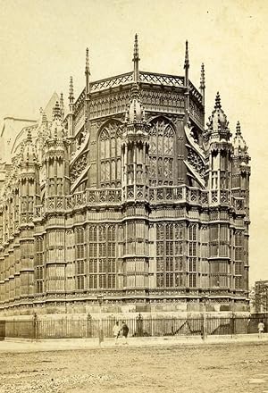 United Kingdom Westminster Abbey Henry VII Chapel Old CDV Photo York 1865