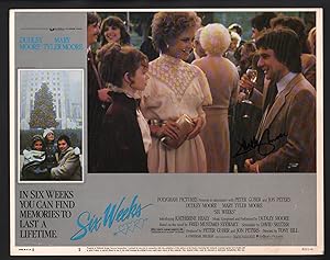 Six Weeks 11'x14' Lobby Card Mary Tyler Moore Dudley Moore Autographed FN