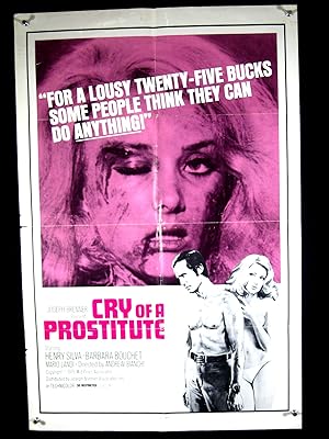 CRY OF A PROSTITUTE-1976-POSTER-HENRY SILVA-DRAMA-CRIME VG