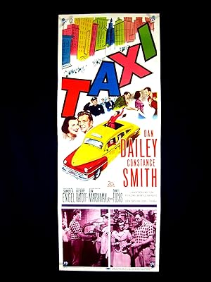 TAXI-1953-DAN DAILEY-COLORFUL IMAGE-INSERT VF