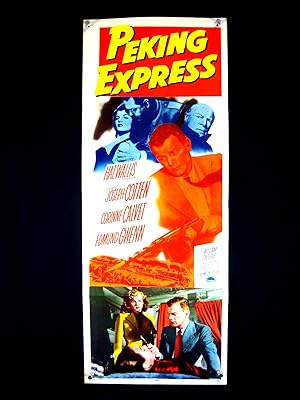 PEKING EXPRESS-1951-TOMMY GUN IMAGE!-INSERT VF