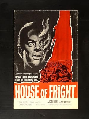 HOUSE OF FRIGHT-1961-HAMMER FILMS-PRESSBOOK-RARE-HORROR FN