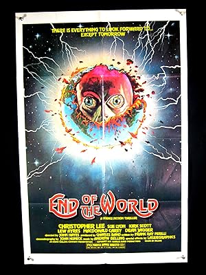 END OF THE WORLD-1977-POSTER-CHRISTOHER LEE-SCI FI EX