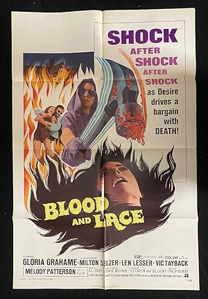 BLOOD AND LACE-ONE SHEET FILM POSTER-1971-BRUTAL HORROR VG