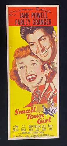 SMALL TOWN GIRL-JANE POWELL-GREAT IMAGE-1954-INSERT FN