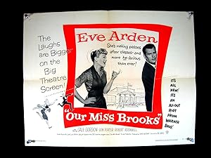 OUR MISS BROOKS-EVE ARDEN-1956-HALF SHEET VF