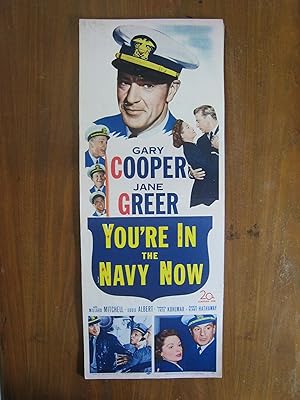 YOU'RE IN THE NAVY NOW-GARY COOPER-JANE GREER INSERT 51 VG