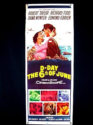 D-DAY THE 6TH OF JUNE-ROBERT TAYLOR-1956-ORIG INSERT FN