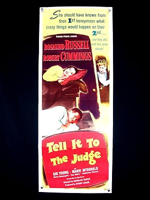 TELL IT TO THE JUDGE-ROSALIND RUSSELL-1949-ORIG INSERT VF