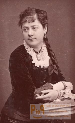 Mlle Passerin Contralto Early Opera old CDV Photo 1880'