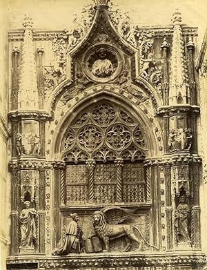 Italy Venezia San Marco Church Detail Old Photo Naya 1880