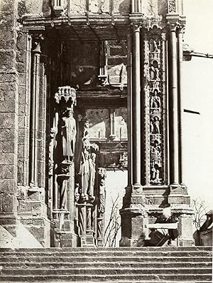 Chartres Cathedrale South Porch France Old Photo Bisson 1858