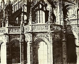 France Caen Apse of Saint Pierre Church Detail Old Photo Bisson 1857