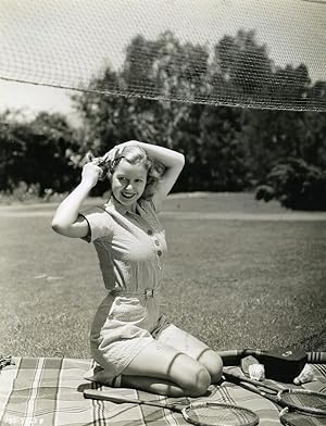 Cecilia Parker made   a game of badminton MGM Photo 1932