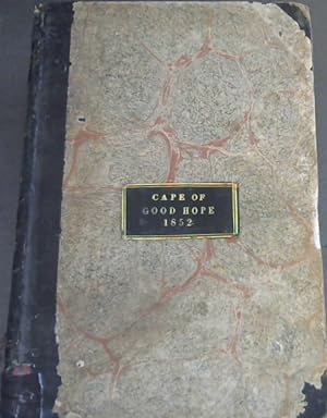 Cape of Good Hope 1852 : Blue Book