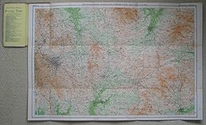 BARTHOLOMEW'S ORDNANCE SURVEY MAP BIRMINGHAM DISTRICT CIRCA 1911