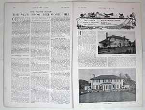 Original Issue of Country Life Magazine Dated November 14th 1925 with a Feature on Ridge House, E...
