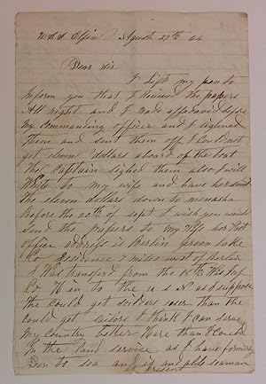 Union Navy Autographed Letter Signed