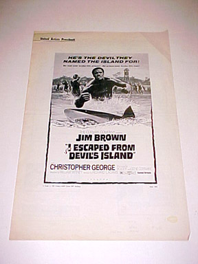 I ESCAPED FROM DEVIL'S ISLAND-JIM BROWN-PB VG