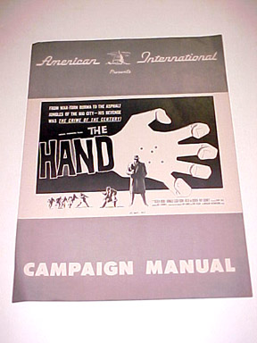 HAND, THE-FILM NOIR-MOVIE PRESSBOOK-1950'S VG
