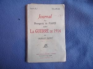 Journal d'un bourgeois de Paris pendant la guerre de 1914